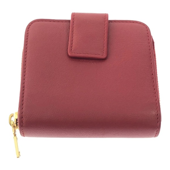 Yves Saint Laurent Cherry Leather Card Holder - Picture 2 of 7